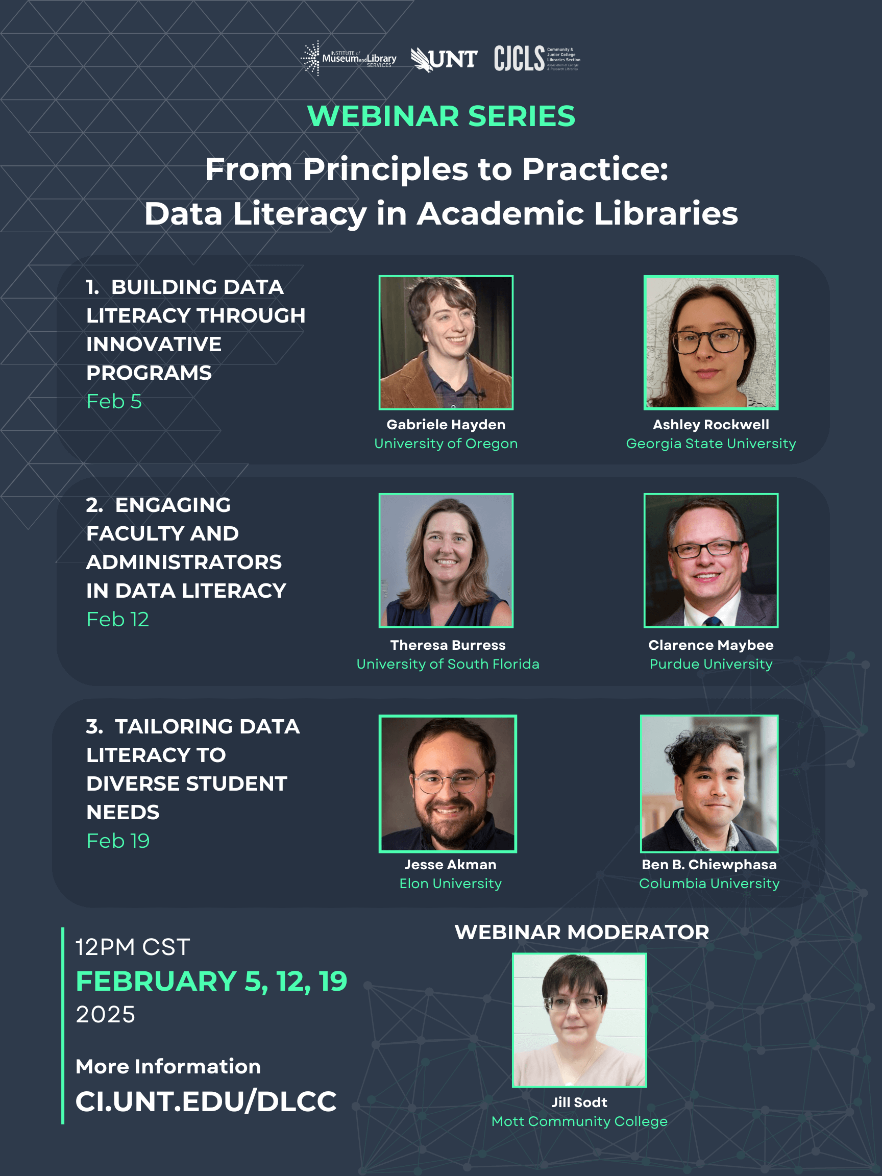 data literacy webinar flyer