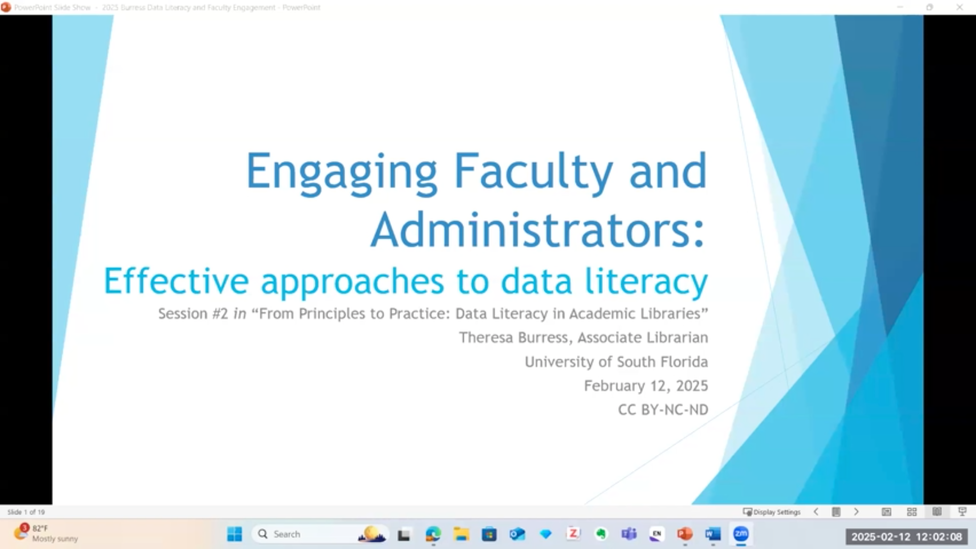 Webinar 2: Engaging Faculty and Administrators in Data Literacy