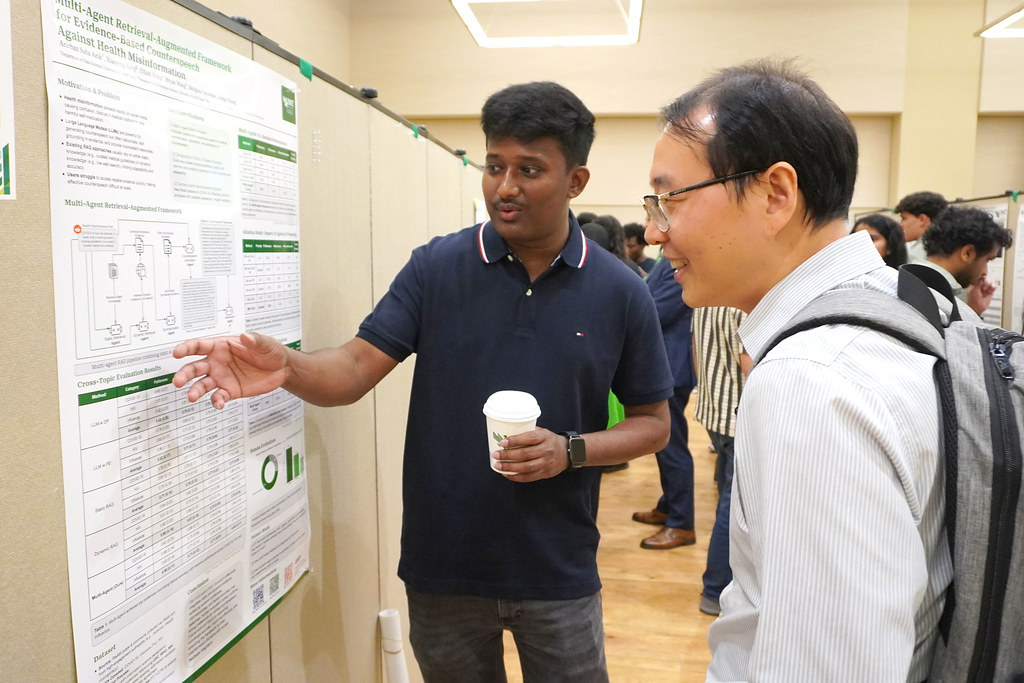 Student presenting